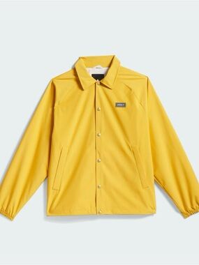 adidas Yellow Snap-Front Windbreaker Jacket